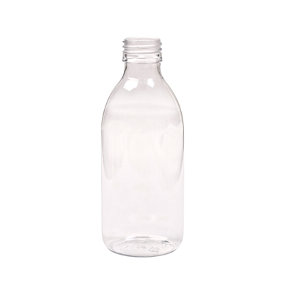 Botella de cristal transparente de sosa-cal - volumen 250 ml