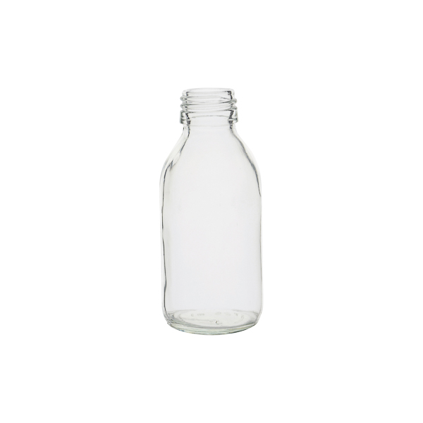 Botella vidrio transparente 60 ml con tapón – AP MEDICAL